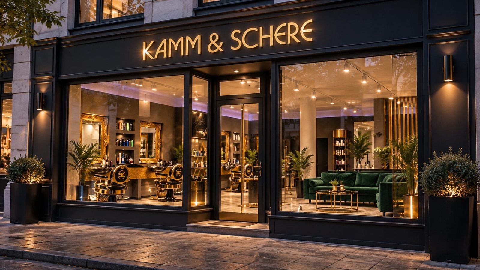Ladenfront von Kamm & Schere in der Rathausallee 4B, Norderstedt
