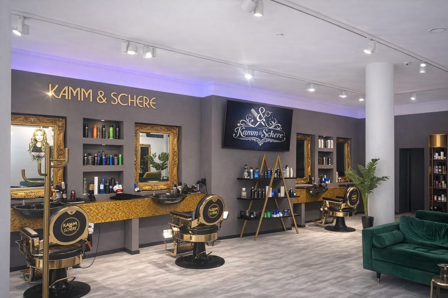 Arbeitsplätze im Friseursalon Kamm & Schere Norderstedt